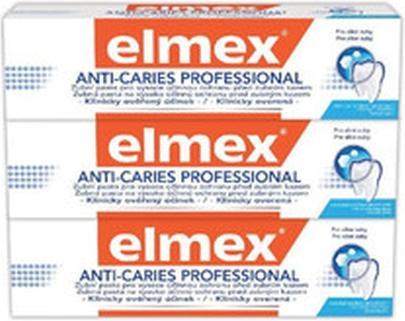 Produktbild Elmex Anti Caries Professional Trio Toothpaste ( 3 Ks ) - Toothpaste (75 ml)