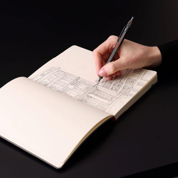 Actual product image Rotring 600 Mechanical Pencil | HB Lead 0.5 mm | All-Metal Body Propelling Pencil | Chocolate Truffle |... (0.50 mm, HB)