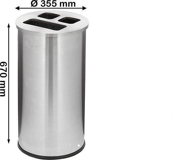 Actual product image kaiserkraft recycling station (60 l)