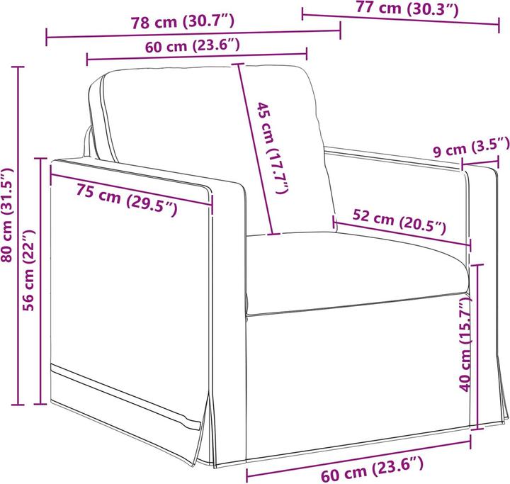 Produktbild vidaXL Modulares Sofa