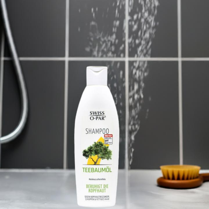 Image du produit Axisis Shampooing SWISS O-PAR à l'huile d'arbre à thé, 250 ml Shampooing (250 ml, Shampoing liquide)