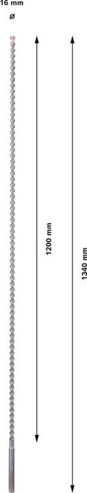 Produktbild Bosch Professional Zubehör Hammerbohrer SDS max-7, 16 x 1200 x 1340 mm (16 mm)