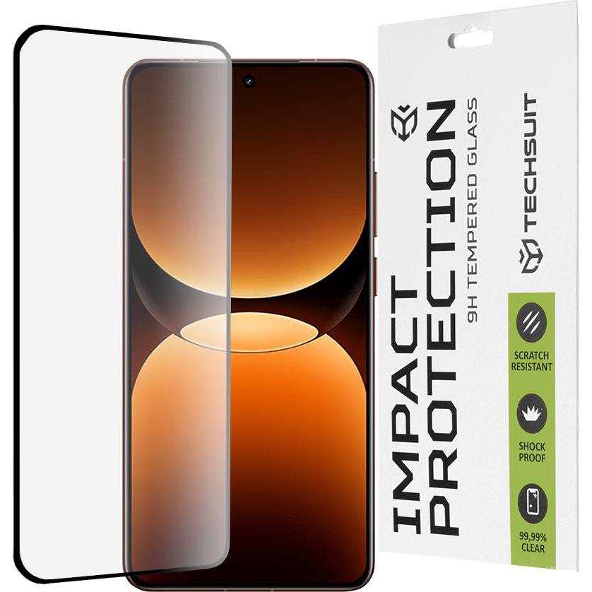 Techsuit - 111D Full Cover / Full Glue Glass / 3D Curved Screen - Realme GT 7 Pro - Black (1 pz., Realme GT 7 Pro), Pellicola protettiva smartphone, N