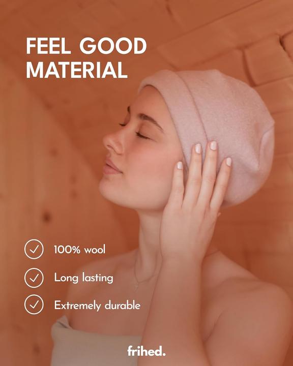 Image du produit frihed. Saunahut Basalt aus 100 % Schafschurwolle