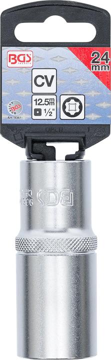 Produktbild BGS Steckschlüssel-Einsatz Super Lock, tief Antrieb Innenvierkant 12,5 mm (1/2") SW 24 mm (24 mm)