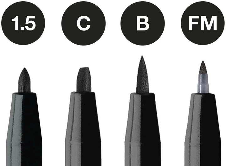 Actual product image Faber-Castell Pitt Artist (Black, 4 x)
