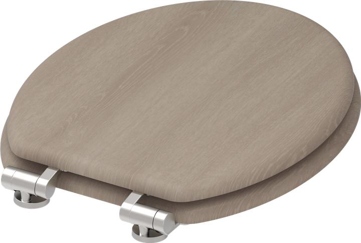 Actual product image Schütte WC seat wood MDF WC seat MODERN WOOD soft-close mechanism 80196-A wood look