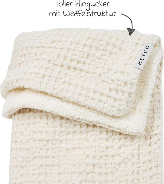 Actual product image Meyco Waffle teddy baby blanket