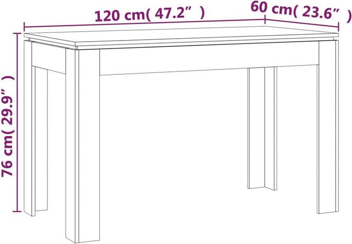 Immagine prodotto VidaXL Leilani (120 x 60 x 76 cm)