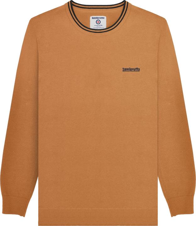 Actual product image Lambretta Mens Knitted Tipped Jumper (XXL)