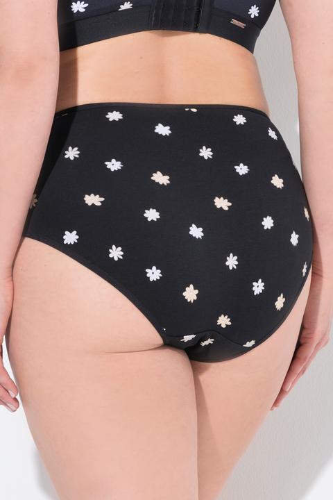 Produktbild Ulla Popken Midislips, 5er-Pack, Blumen / einfarbig (68, 5er Pack)