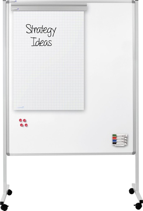 Actual product image Legamaster mobile multiboard xl navy blue pinboard (120 x 150 cm)