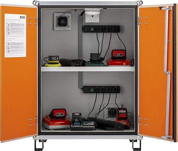 Image du produit Cemo Armoire de sécurité pour le chargement d'accumulateurs BASIC (80 cm, 111 cm)