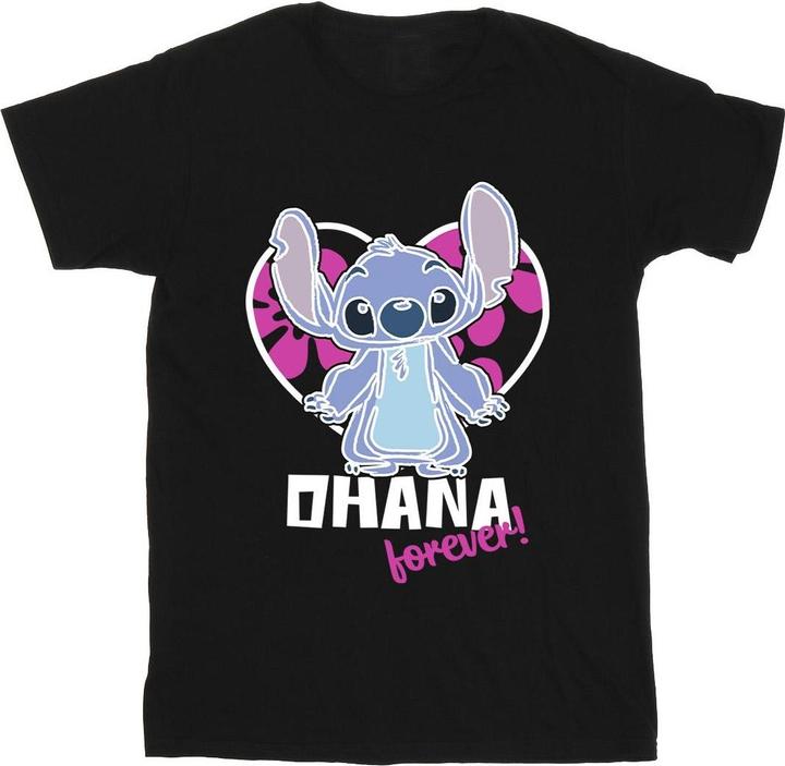 Produktbild Disney Lilo And Stitch Ohana Forever Heart TShirt (S)
