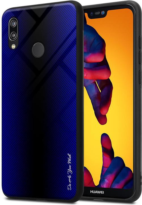 Actual product image Cadorabo TPU Striped Glass Cover (Huawei Nova 3E)