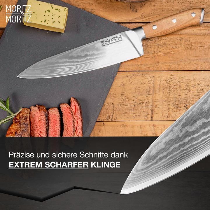 Actual product image Moritz & Moritz 5788 Damastmesser (20 cm)