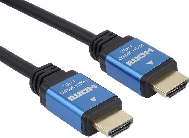 Produktbild PremiumCord KPHDM2A05 HDMI cable HDMI Type A (Standard) Black, Blue (0.50 m, HDMI, 2.0b)