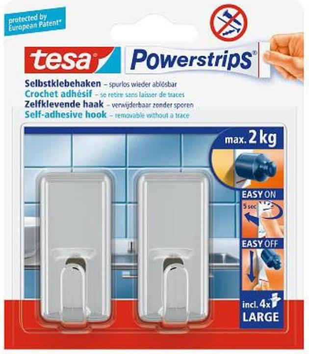 Produktbild tesa Powerstrips Haken Large CLASSIC