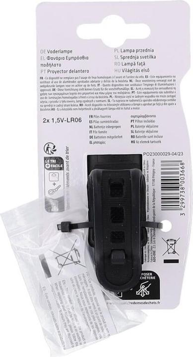 Actual product image Durca Battery-powered front light and bracket (25 lm)