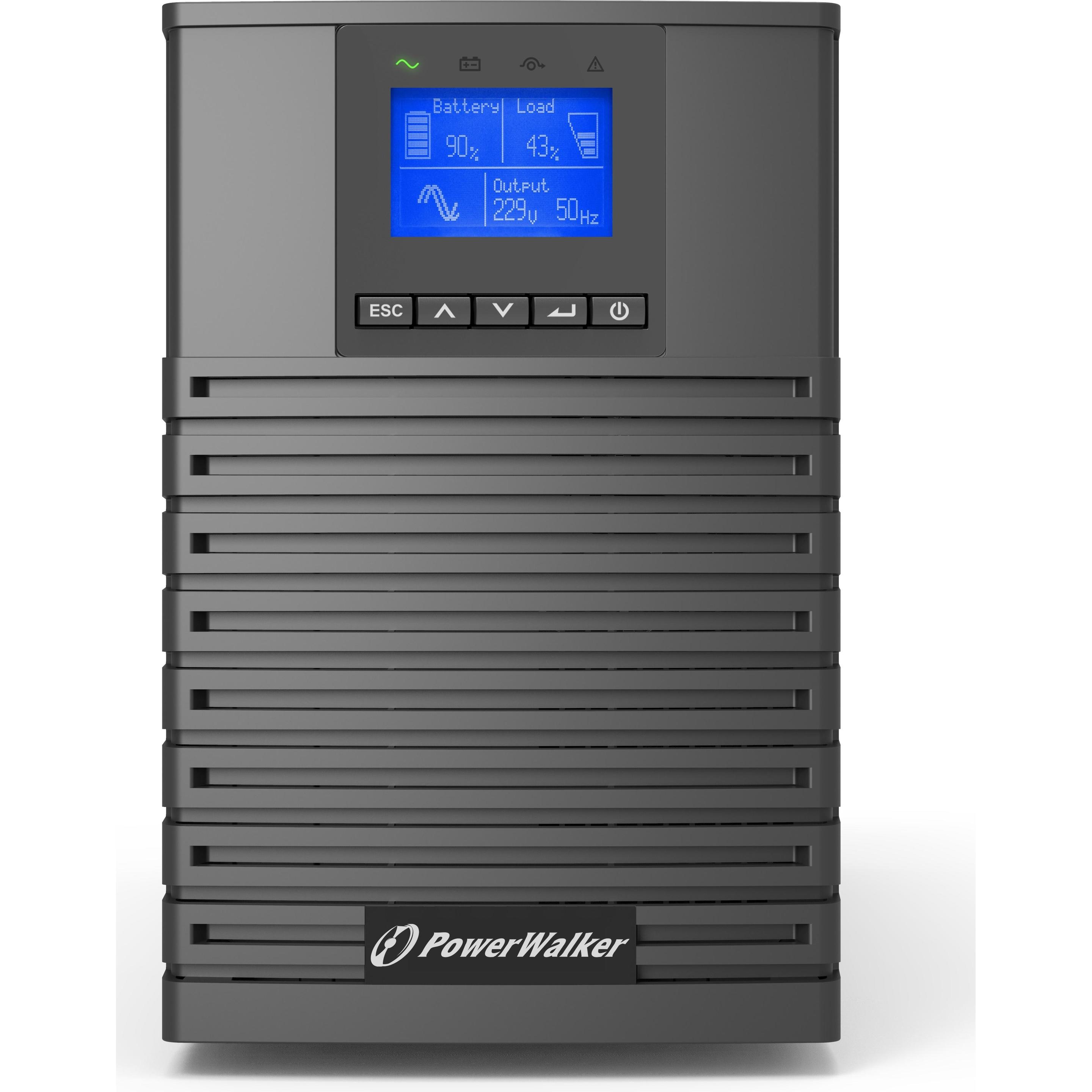 Thumbnail - Powerwalker USV VFI 1000 TCT loT (1000 VA, 1000 W, Online-Doppelwandler USV), USV