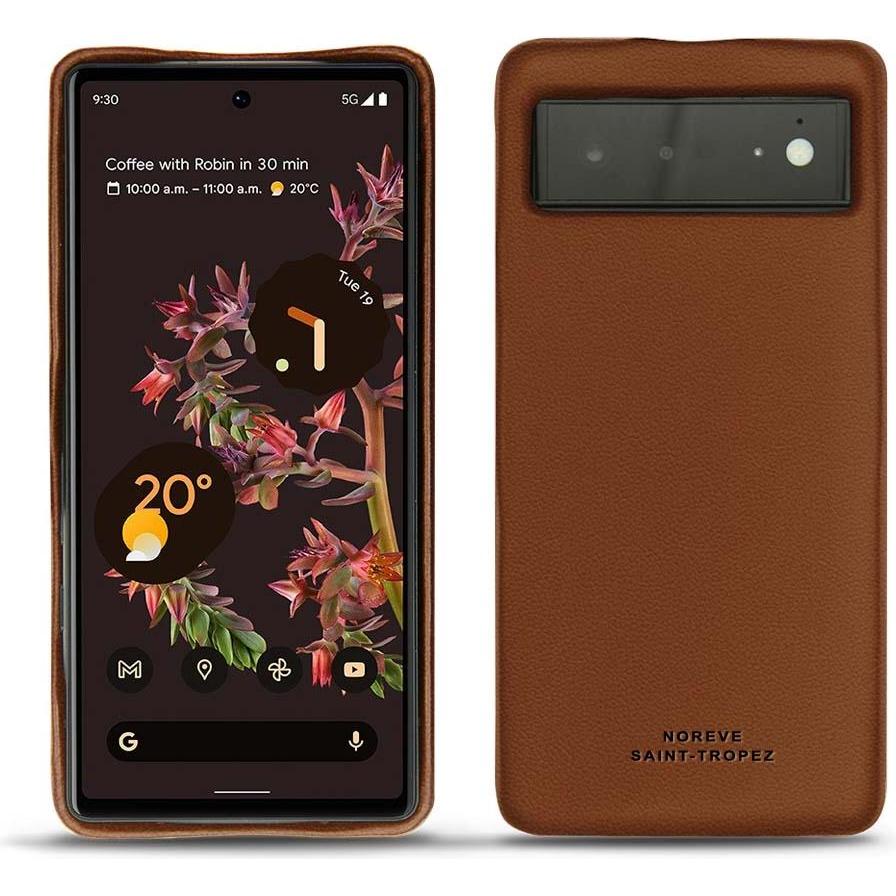 Thumbnail - Noreve Lederschutzhülle (Google Pixel 6), Smartphone Hülle, Braun