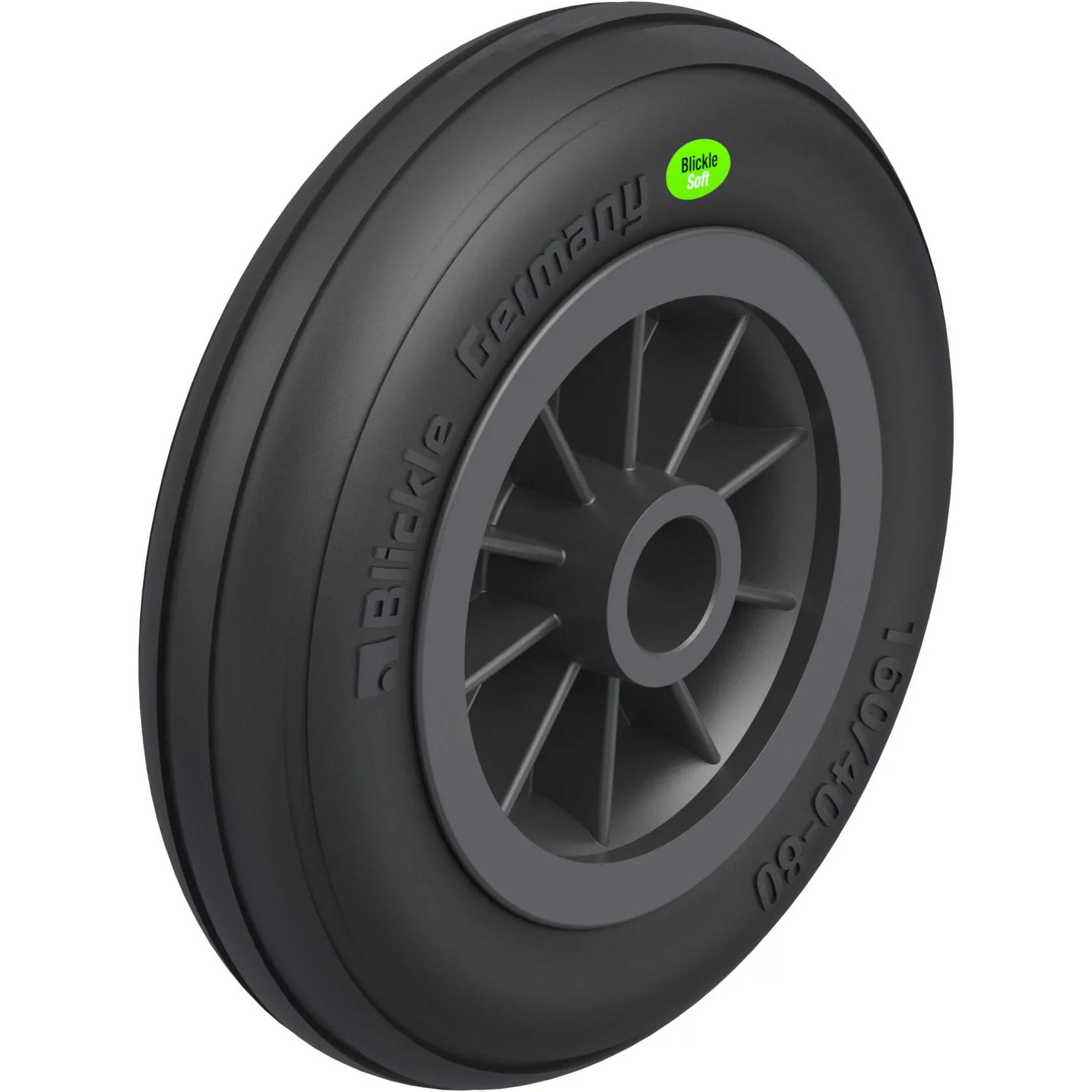 Blickle, Ruote + Rotelle, 578112 VWPP 160/20G Schwerlast-Rad Rad-Durchmesser 160 mm Tragfähigkeit max. 70