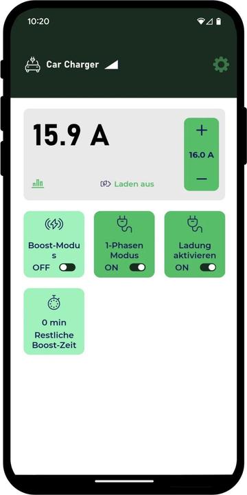 Produktbild Ev Buddy Pro Smart - 11kW Swiss Set Standard 10m (Typ 2, 11 kW, 16 A, CEE16 rot, Typ 13)