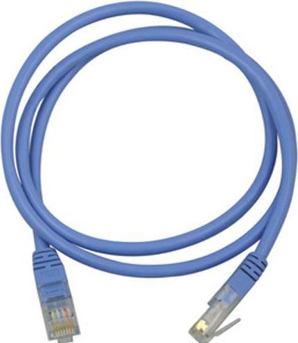 Produktbild Deltaco UTP Cat5e - 1 m - RJ-45 - RJ-45 - Blau (U/UTP, CAT5e, 1 m)