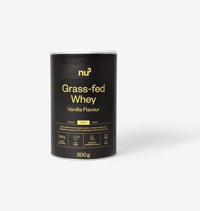 Produktbild nu3 Grass Fed Whey Powder Vanille (Vanille, 1 Stk., 300 g)