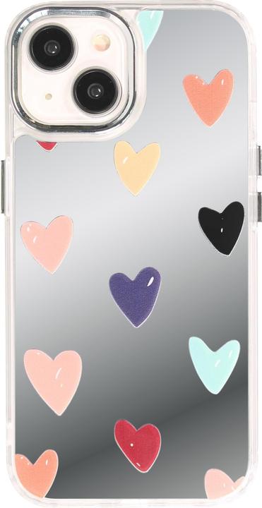 Actual product image PhoneLook Many Hearts silicone cover with mirror effect (Apple iPhone 14)