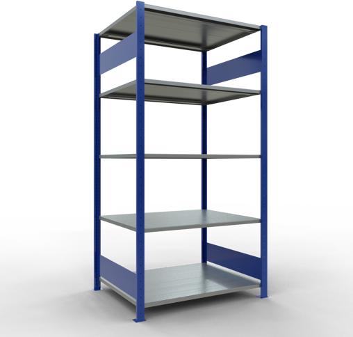 Immagine prodotto Schulte Lagertechnik Sistema di scaffalature di base senza viti MULTIplus150 con ripiani di lunghezza