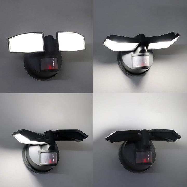 Immagine prodotto Northpoint Schwenkbarer LED-Fassadenstrahler mit Bewegungsmelder (400 lm, IP44)