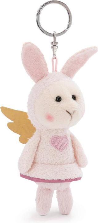 Actual product image Magni NICI key ring Your guardian angel bunny with heart pink 10cm