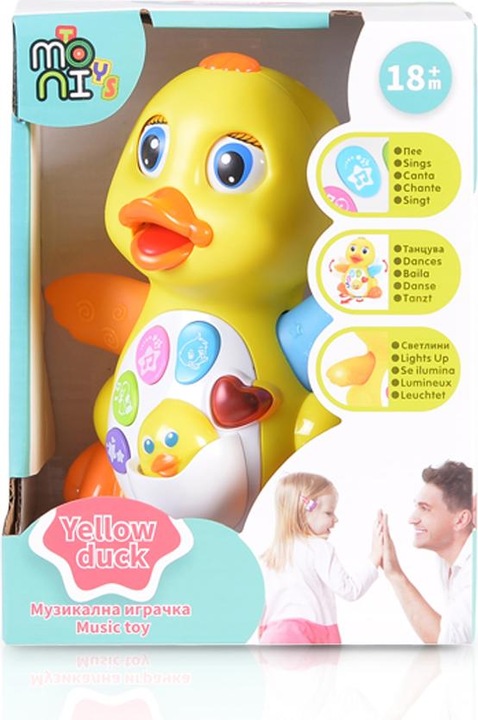 Produktbild Moni Baby Musikspielzeug gelbe Ente 808