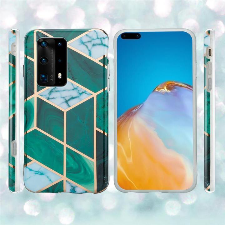 Image du produit Cadorabo Couverture IMD TPU Marbre coloré (Huawei P40)