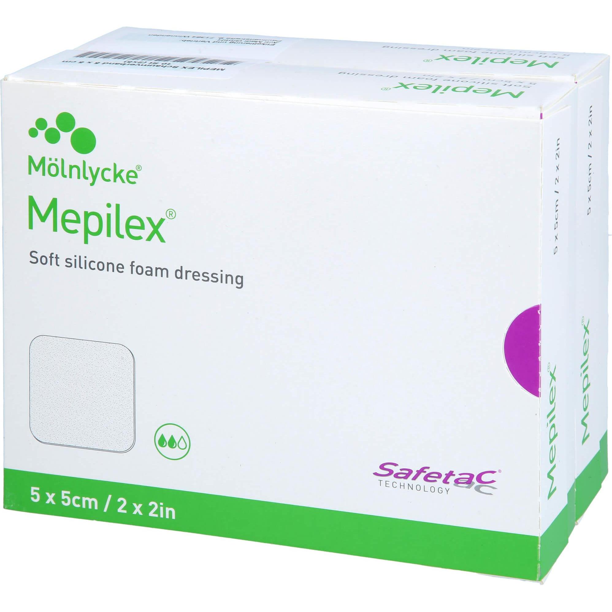 Mepilex, Verbandsmaterial, 5x5 cm Schaumverband, 10 St VER