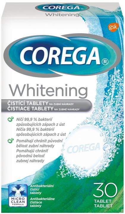 Image du produit Corega Comprimés de nettoyage dentaire Whitening 30 (Comprimés de blanchiment)