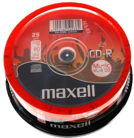 Maxell CD-R Musik 700MB XL II Kuchen 25 (628529.40) (25 x)