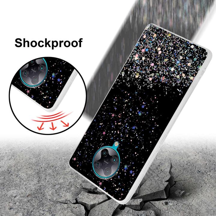 Actual product image Cadorabo Bumper Case for Xiaomi POCO F2 PRO TPU funkelnder Glitter (Xiaomi Poco F2 Pro)
