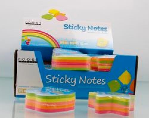 Immagine prodotto Roost Sticky Notes maxi 70x70mm 4005 6 motivi, neon (70 x 70 mm)