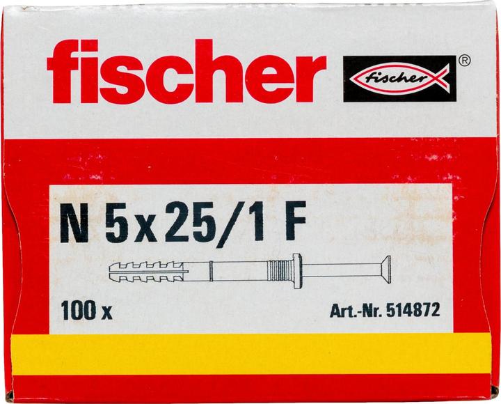 Image du produit Fischer Tampon à clouer N 5x25/1 F (100 pcs)