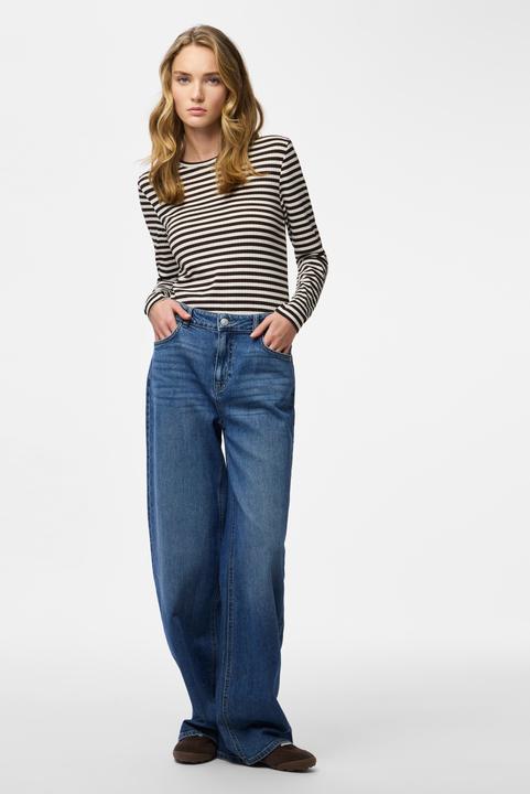 Produktbild Pieces Gestreiftes Oberteil mit langen Ärmeln (XS)