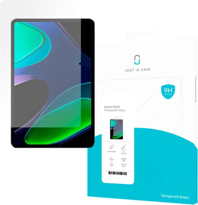 Just in Case GehÃ¤rtetes Glas Clear Displayschutzfolie Xiaomi Pad 6 (1 Stk., Xiaomi Pad 6)