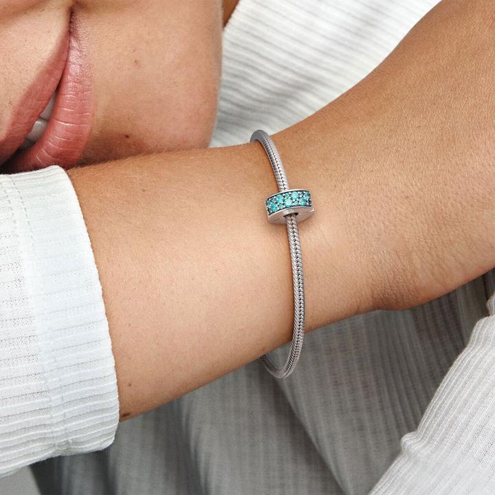 Image du produit Pandora Pavé turquoise brillant (Argent)
