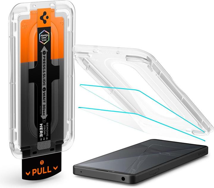 Produktbild Spigen Glass tR EZ Fit Pro 2 Pack, transparency - Sony Xperia 10 VII (2 Stk., Sony Xperia 10 VII)