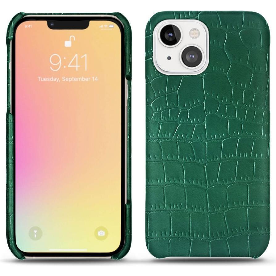 Noreve Lederschutzhülle (Apple iPhone 13), Smartphone Hülle, Grün