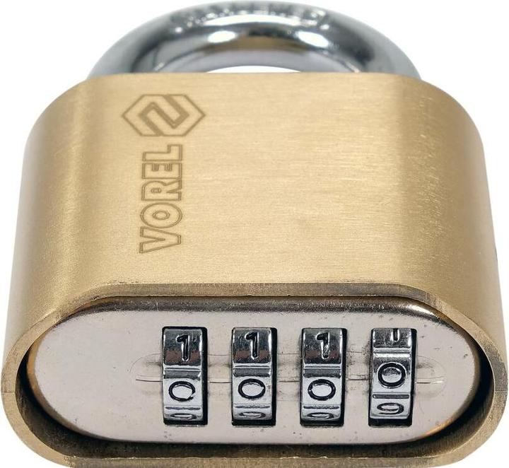 Productafbeelding Toya Vorel Kłódka Mosiężna Szyfrowa 50mm Mechanizm Od Spodu