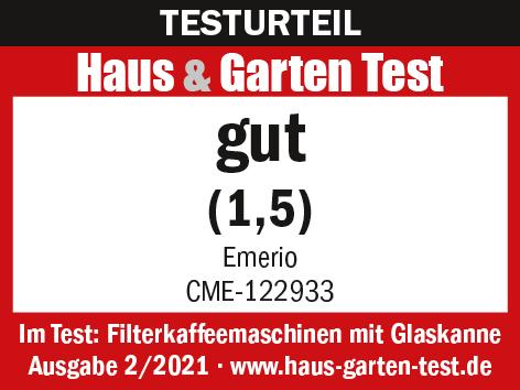 Immagine prodotto Emerio Caffettiera, 1,25L, automatica. Spegnimento