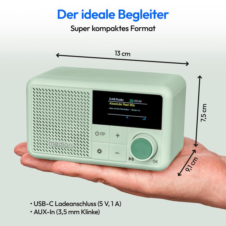 Produktbild Medion LIFE® S66822 Tragbares DAB+ Radio (DAB+, FM, Bluetooth)