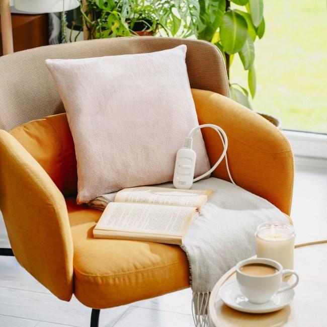 Produktbild Adler AD 7444 Electric heating pad, Super soft, 2 heat settings, 38x38 cm, Pink (38 x 38 cm)